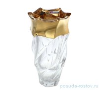 Ваза для цветов 30 см &quot;Фламенко /Матовая полоса /золото&quot; / 139336