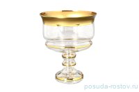 Конфетница 16 см н/н &quot;Матовая полоса /золото&quot;  B-G  / 105355