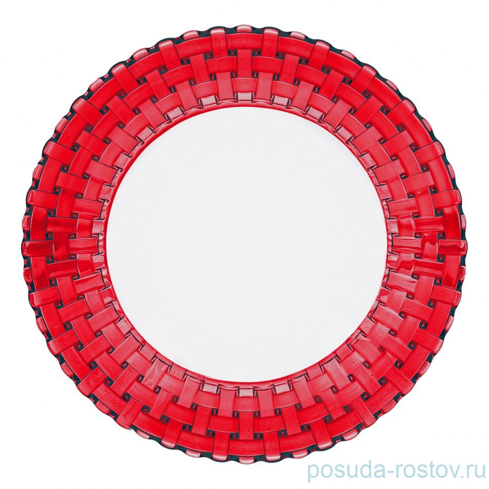 Набор тарелок 27 см 2 шт красные "Bossa Nova" / 349415 Набор тарелок 27 см 2 шт красные "Bossa Nova" / 349415