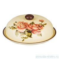 Блюдо для блинов 23 х 10 см с крышкой &quot;Корейская роза&quot; / 190343