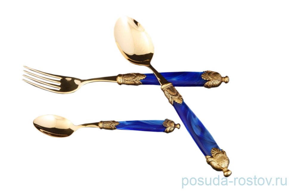 Столовые приборы 18 предметов "Siena Antique Gold /Blue Gold" / 114544