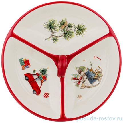 Менажница 22 х 22 х 8 см &quot;Зимняя забава&quot; / 215201