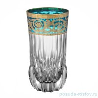 Стаканы для воды 400 мл 6 шт бирюзовые &quot;Адажио /Италия /золото&quot;  / 289759
