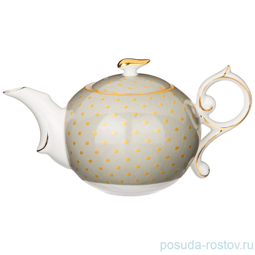 Заварочный чайник 250 мл "Серый в горошек" / 260018