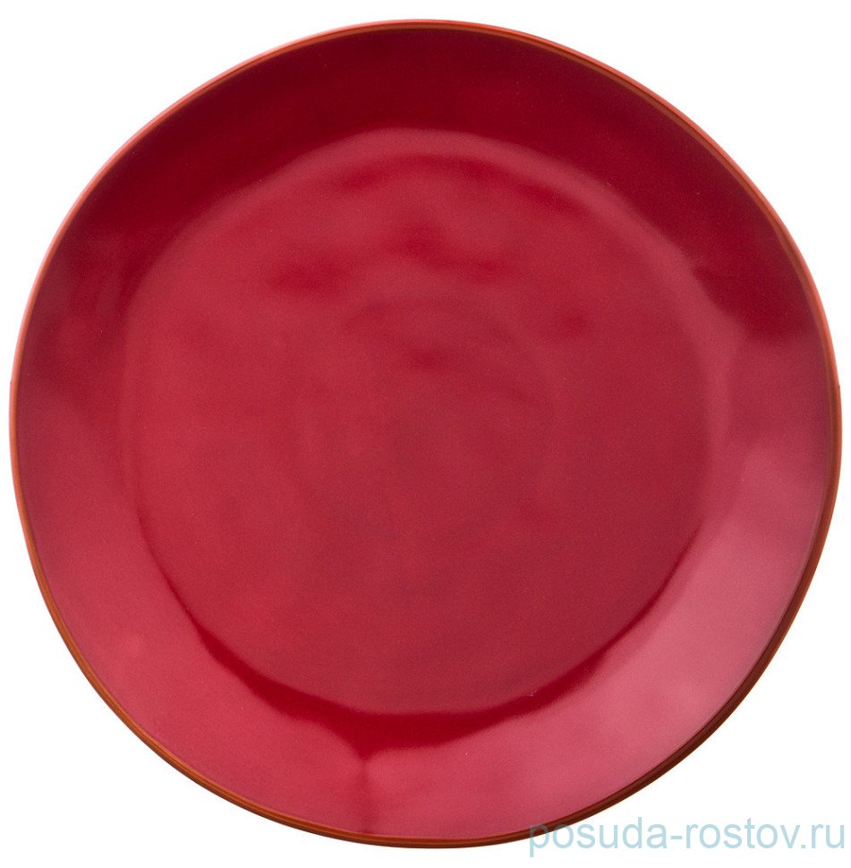 Тарелка 26 см 1 шт "Concerto /Винно-красный" / 199940