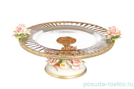 Тортница 27 см н/н &quot;Rosaperla /Цветок&quot; / 110344