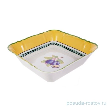 Салатник 21 см квадратный &quot;Соната /Фруктово-ягодная&quot; / 170059