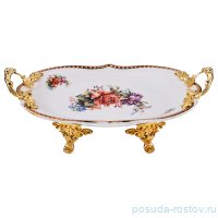 Блюдо 30 х 19 х 3,5 см на ножках с ручками &quot;верона&quot; / 199107