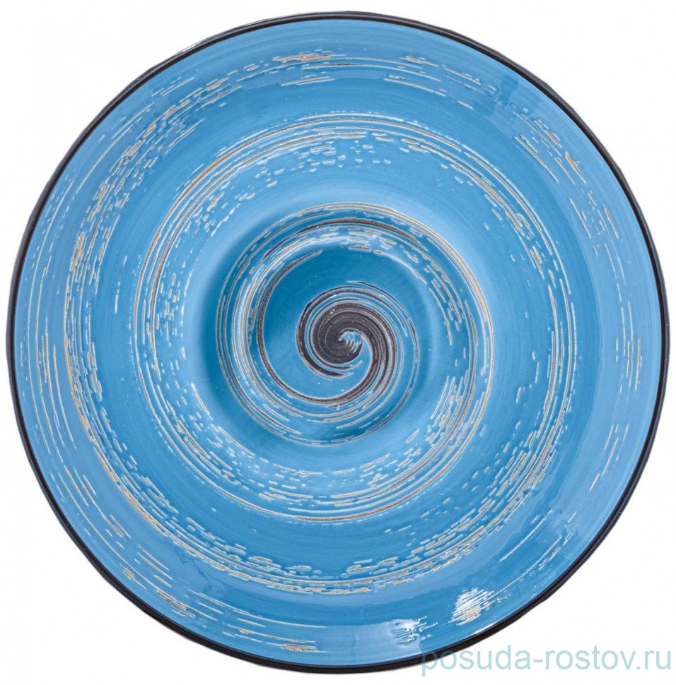 Тарелка 24 см глубокая голубая "Spiral" / 261660 Тарелка 24 см глубокая голубая "Spiral" / 261660