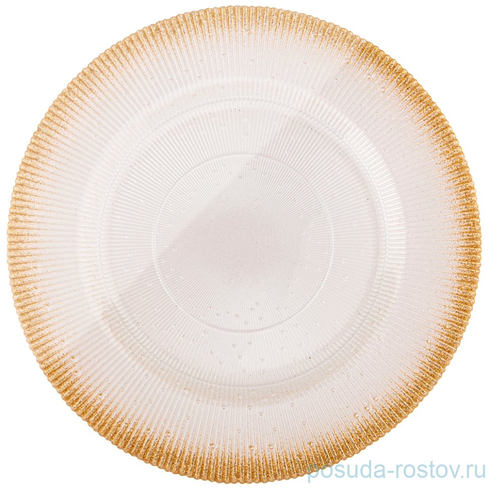 Тарелка 28 см "glamour gold" / 259712