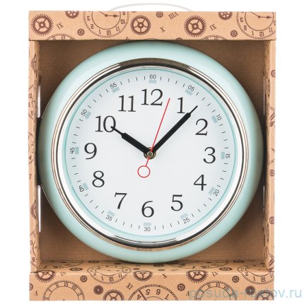 Часы настенные 26 см кварцевые голубые &quot;LOVELY HOME&quot; / 187999