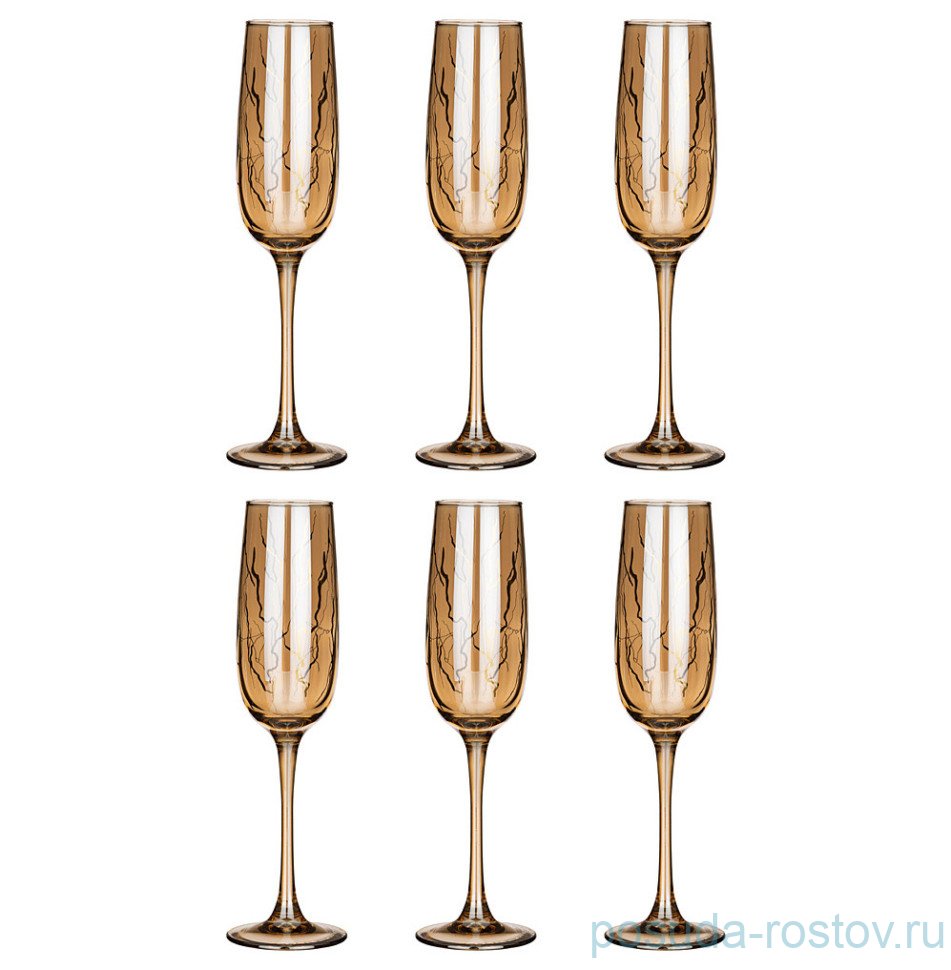 Бокалы для шампанского 175 мл 6 шт "Revolution /Мед" / 299465 Бокалы для шампанского 175 мл 6 шт "Revolution /Мед" / 299465