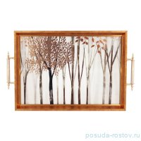 Поднос 31 х 43 см прямоугольный с ручками &quot;Dementia Koleksiyon&quot; / 341550