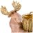 Фигурка 31 х 36 см &quot;Лось с корзиной&quot; золото / 271173