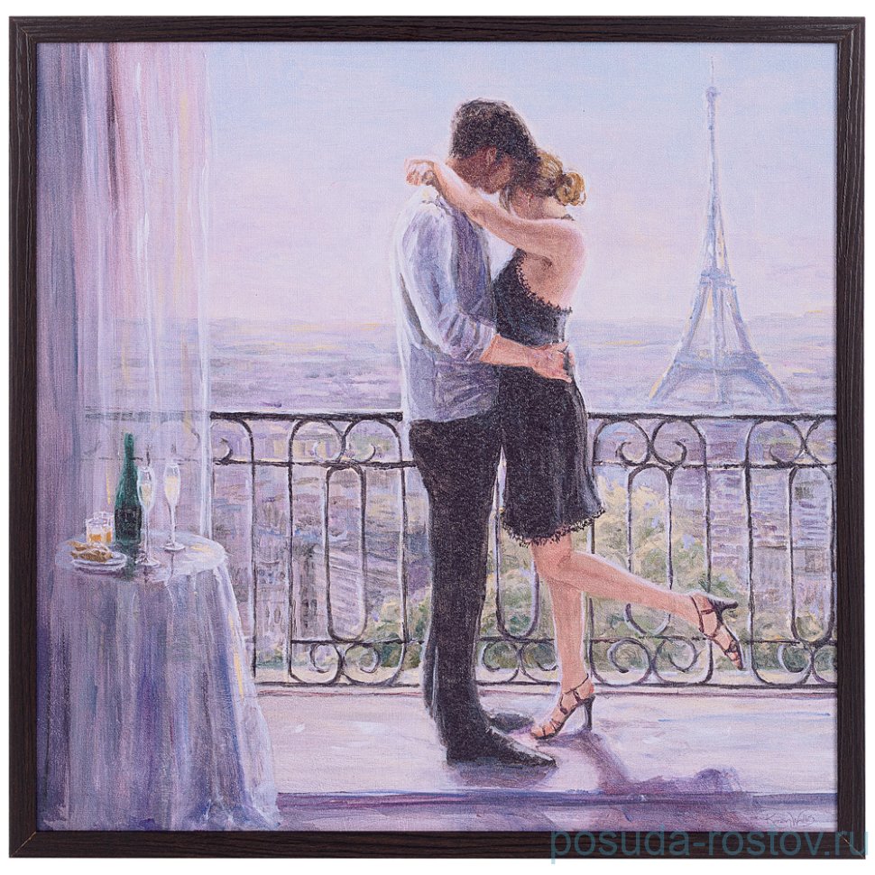 Панно 50 х 50 см "влюбленные" /рамка венге / 270103