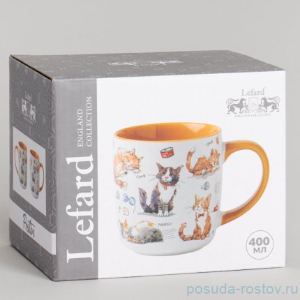Кружка lefard 400мл cats 9.0*5.6*9.3cm / 364260