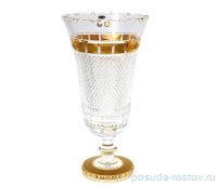 Ваза для цветов 28 см н/н &quot;Хрусталь /Золотые окошки&quot; / 139412