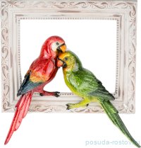 Панно настенное 28,5 х 6,5 х 29,2 см &quot;Попугаи&quot; / 224606