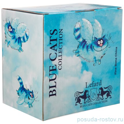 Чайная пара 500 мл 1 шт &quot;Синие коты /Русское поле&quot; / 251961