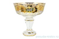 Конфетница 26 см н/н &quot;Лепка прозрачная /золото&quot; SC / 151463