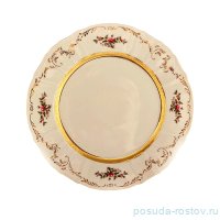 Блюдо 30 см круглое &quot;Бернадотт /Золотая лента с росписью /СК&quot; / 103922
