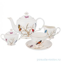 Чайный сервиз на 6 персон 15 предметов &quot;райская птица&quot; / 233108