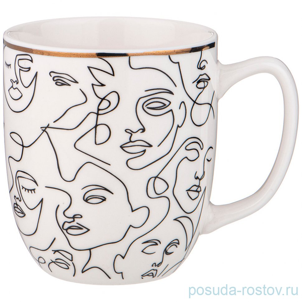 Кружка 350 мл белая "Modern lines" / 331147