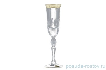 Бокалы для шампанского 200 мл 6 шт &quot;Джесси /Золото&quot; / 026950