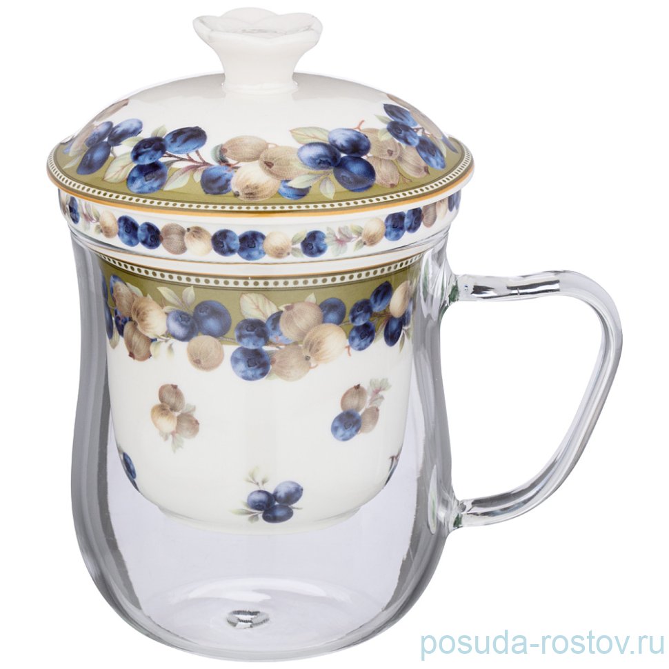 Кружка 400 мл с ситом "фрукты" / 272512 Кружка 400 мл с ситом "фрукты" / 272512