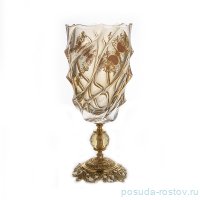 Ваза для цветов 19 x 14 x 45 cм н/н &quot;Розаперла /Золотая&quot; / 101551
