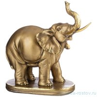 Фигурка 23 х 12 х 24 см &quot;Слон на подставке&quot; /бронза с позолотой / 273624