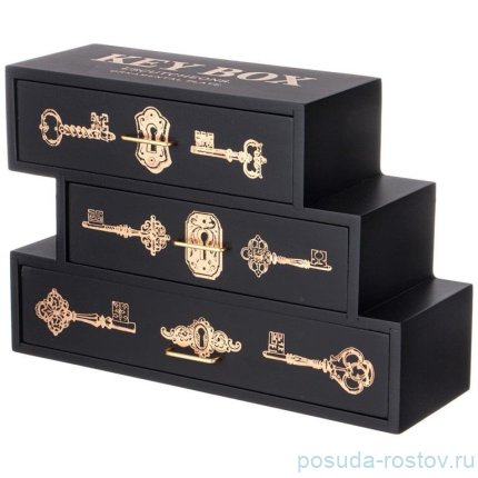 Шкатулка с ящичками 30 х11 х 20 см &quot;Key box&quot; / 353519