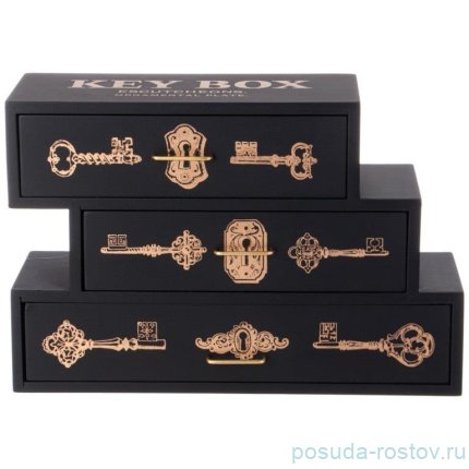 Шкатулка с ящичками 30 х11 х 20 см &quot;Key box&quot; / 353519