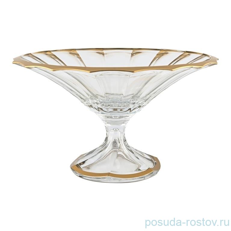Фруктовница 34 см н/н "Doge /Матовое золото" AS Crystal / 296346
