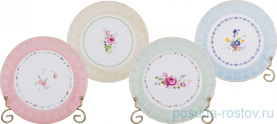 Набор тарелок 19 см 4 шт "времена года" / 193823