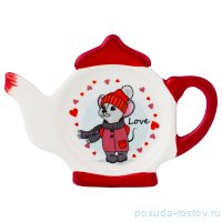 Подставка для чайного пакетика 13 х 9 х 2 см &quot;литл маус /love&quot; / 190322
