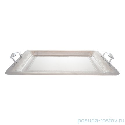 Поднос 50 x 35 см прямоугольный с ручками &quot;Majestic Steel&quot; / 247870