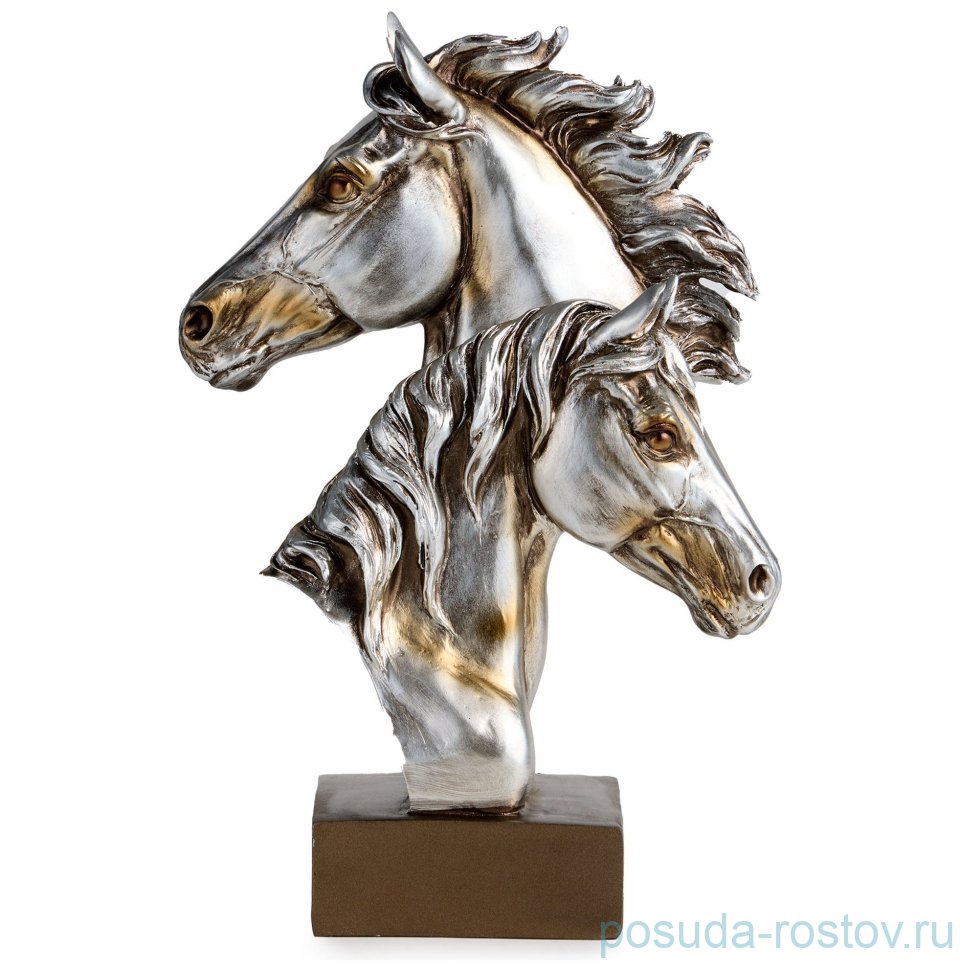 Фигурка 19 х 9,3 х 28,5 см "Бюст лошадей" / 379505