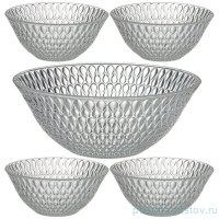 Набор салатников 5 предметов (1,6 л + 4 шт по 300 мл) &quot;Sohio&quot; / 341448