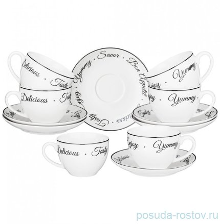 Набор чайных пар 300 мл 6 шт &quot;Вon appetit&quot; / 301137
