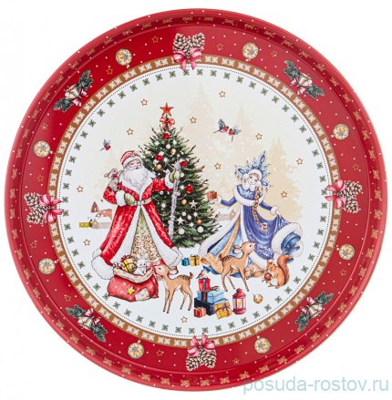 Поднос 33 х 2,1 см сервировочный &quot;Christmas Collection&quot; / 225297