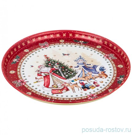 Поднос 33 х 2,1 см сервировочный &quot;Christmas Collection&quot; / 225297