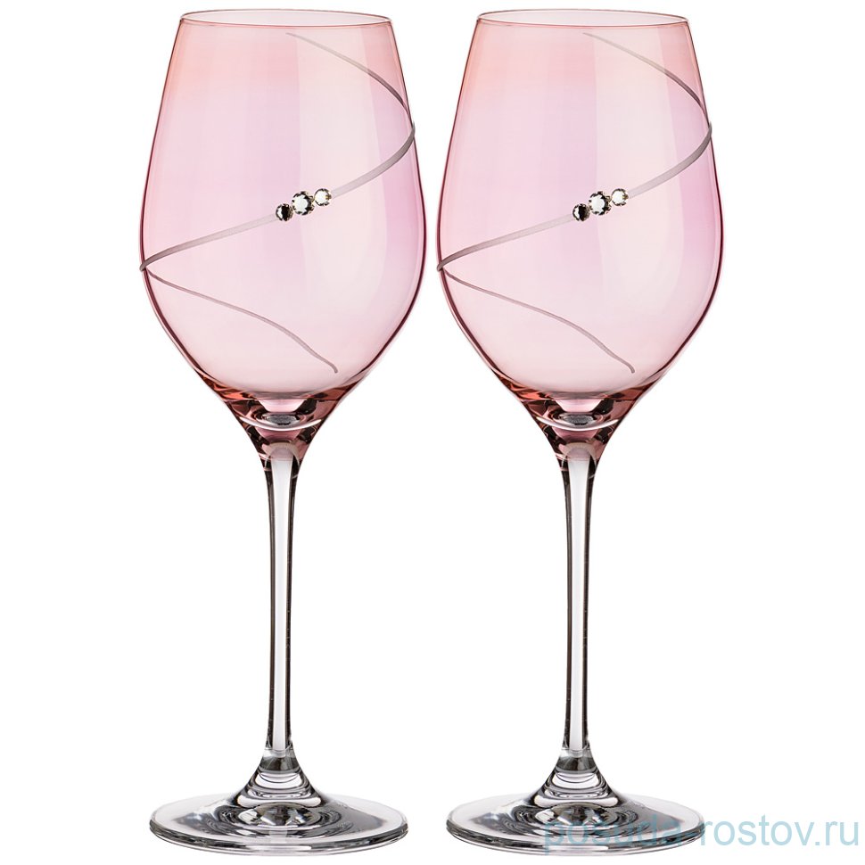 Бокалы для белого вина 350 мл 2 шт "Силуэт /Pink" / 208605 Бокалы для белого вина 350 мл 2 шт "Силуэт /Pink" / 208605
