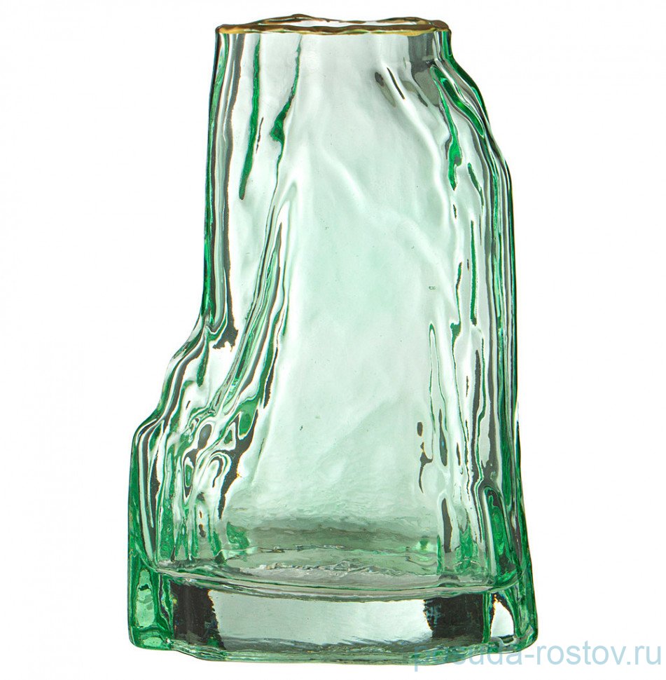 Ваза для цветов 15 х 10 х 22 см зелёная / 310630 Ваза для цветов 15 х 10 х 22 см зелёная / 310630