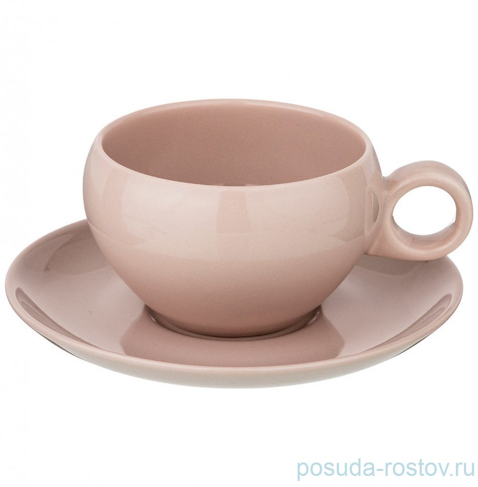 Чайная пара 290 мл 1 шт "Fusion /Пудровый" / 210413