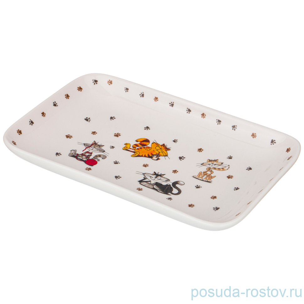 Блюдо 20,5 х 13 см прямоугольное "Веселые друзья" / 214261 Блюдо 20,5 х 13 см прямоугольное "Веселые друзья" / 214261