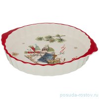 Блюдо-шубница 29 х 25 х 4,5 см с ручками &quot;Зимняя забава&quot; / 215185