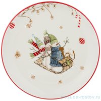 Тарелка 21 см 1 шт &quot;Зимняя забава&quot; / 227283