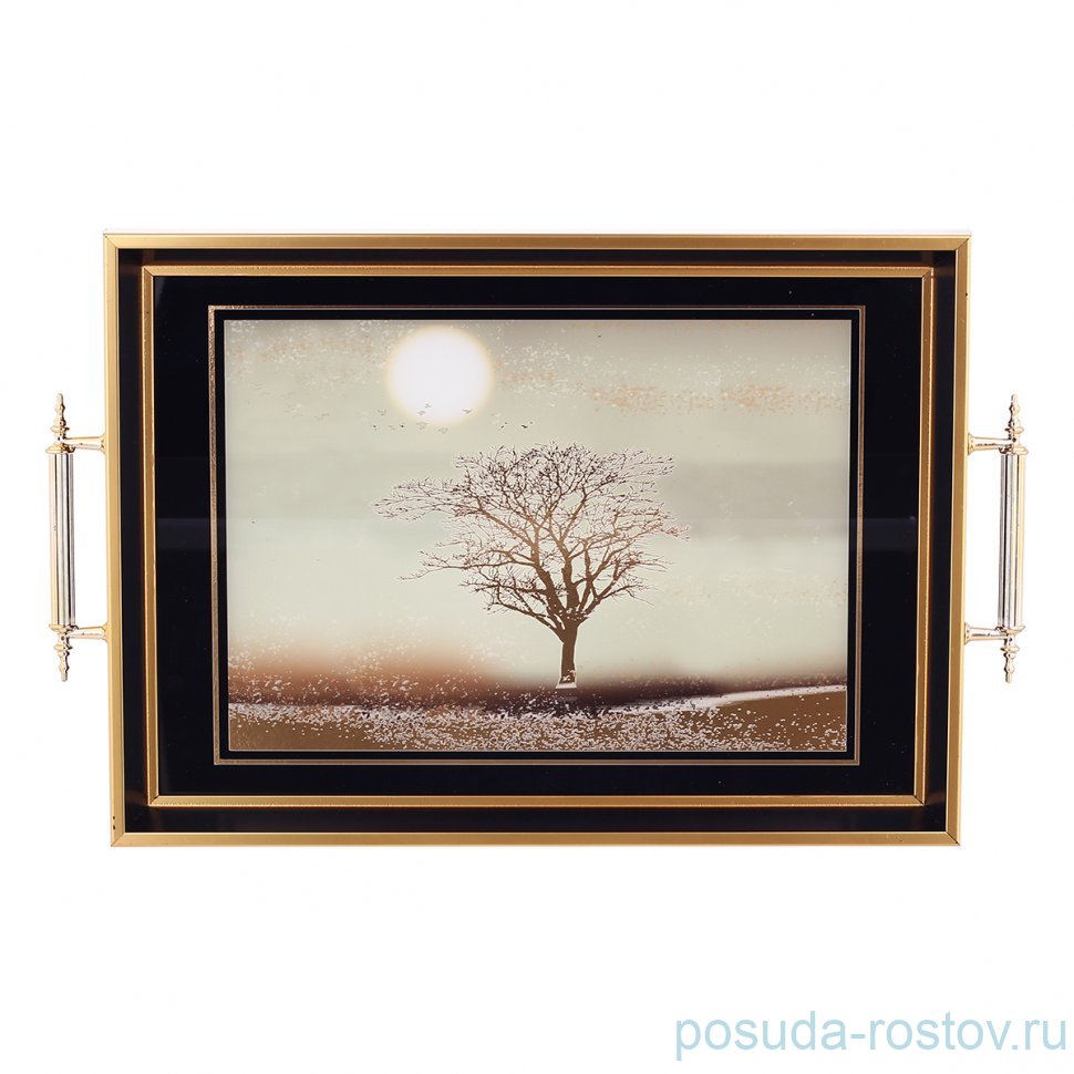 Поднос 31 х 43 см прямоугольный с ручками "Dementia Koleksiyon" / 341556