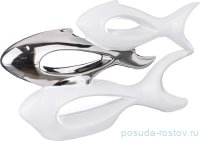 Статуэтка 35 х 60,5 х 21,5 см &quot;Рыбки /Серебряная коллекция&quot; / 193042